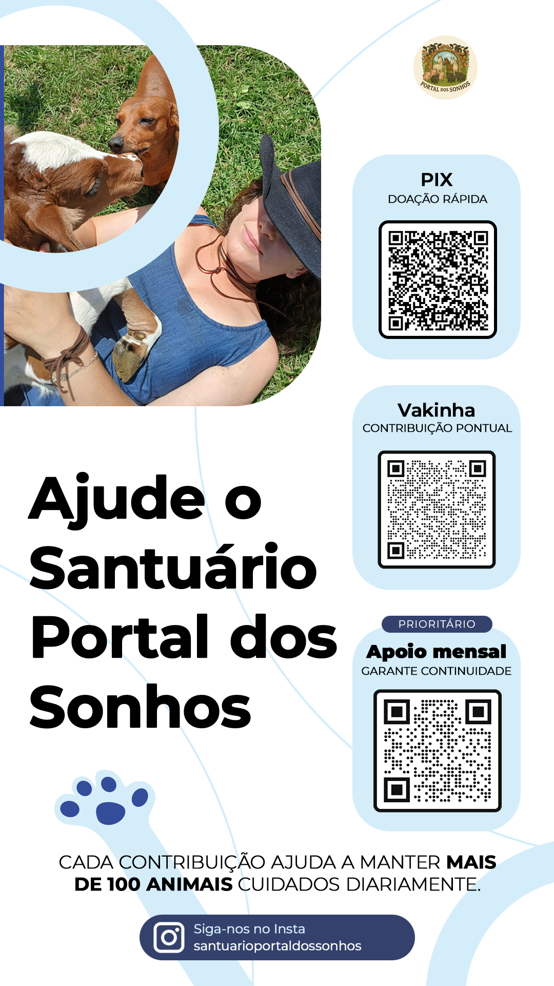 Ajude o Santuário Portal dos Sonhos - Mobile